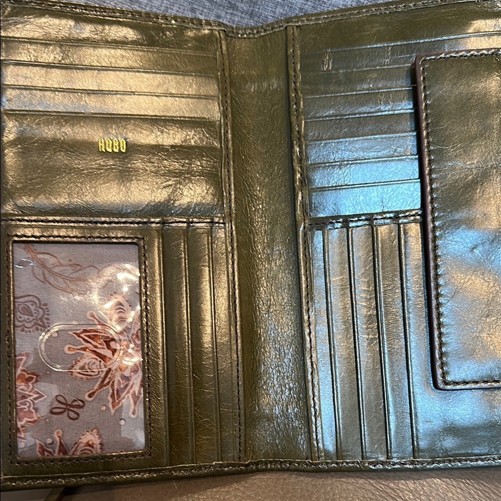 Olive Green Leather Wallet